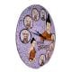 Handcrafted Lippan Art Buddha Wall Clock